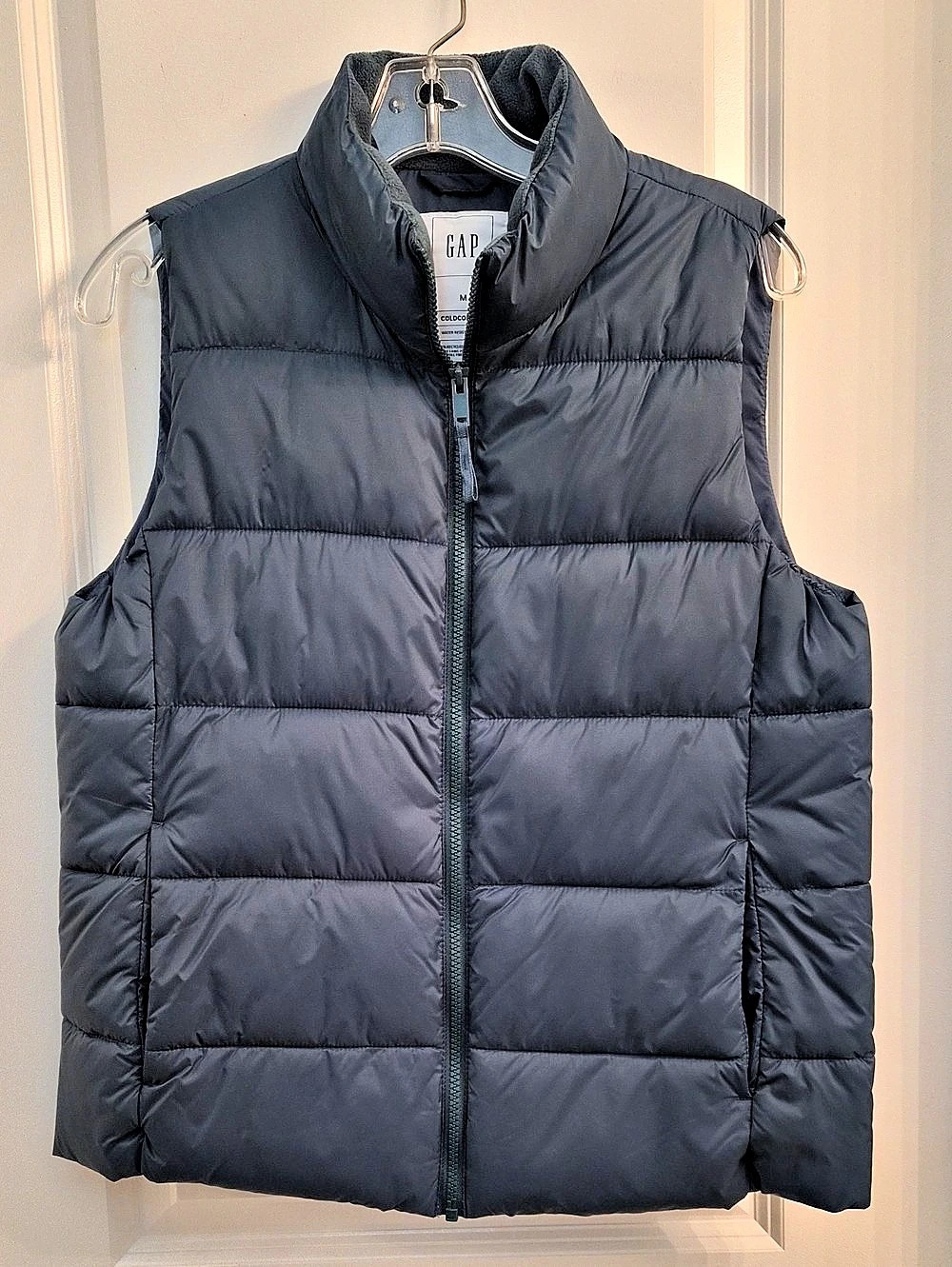 GAP ColdControl Puffer Vest Puffer Vest in Blue Size Medium Like New